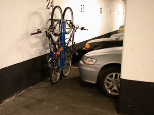 Bike rack parking discount lot